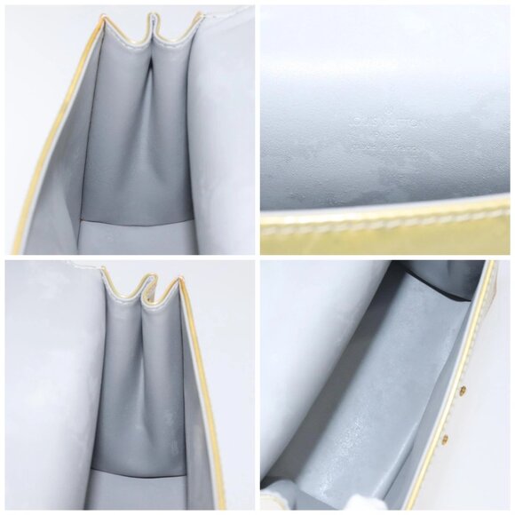 LOUIS VUITTON Monogram Vernis Spring Street Hand Bag Gris M91029 LV Auth 116696 - Picture 16 of 16